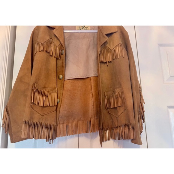 💕SOLD💕 1970’s Vintage Western Fringe Jacket - Picture 5 of 5